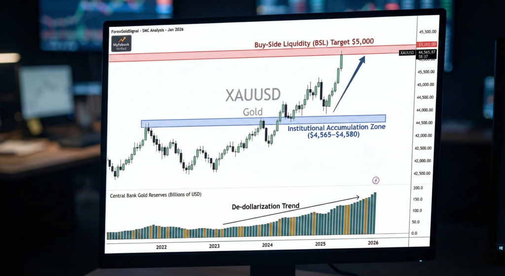 XAUUSD Gold Price Technical Analysis 2026 Institutional Liquidity Zones.